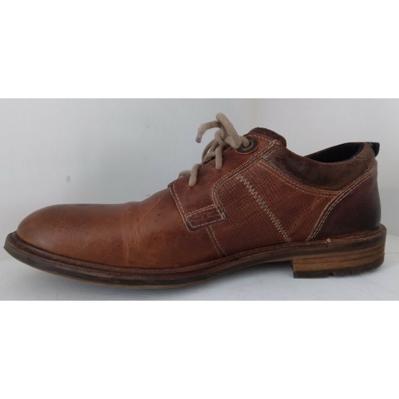 Bullboxer Mens Everson Oxfords Shoes Brown Leather Lace Up Size 8 - Picture 4 of 8